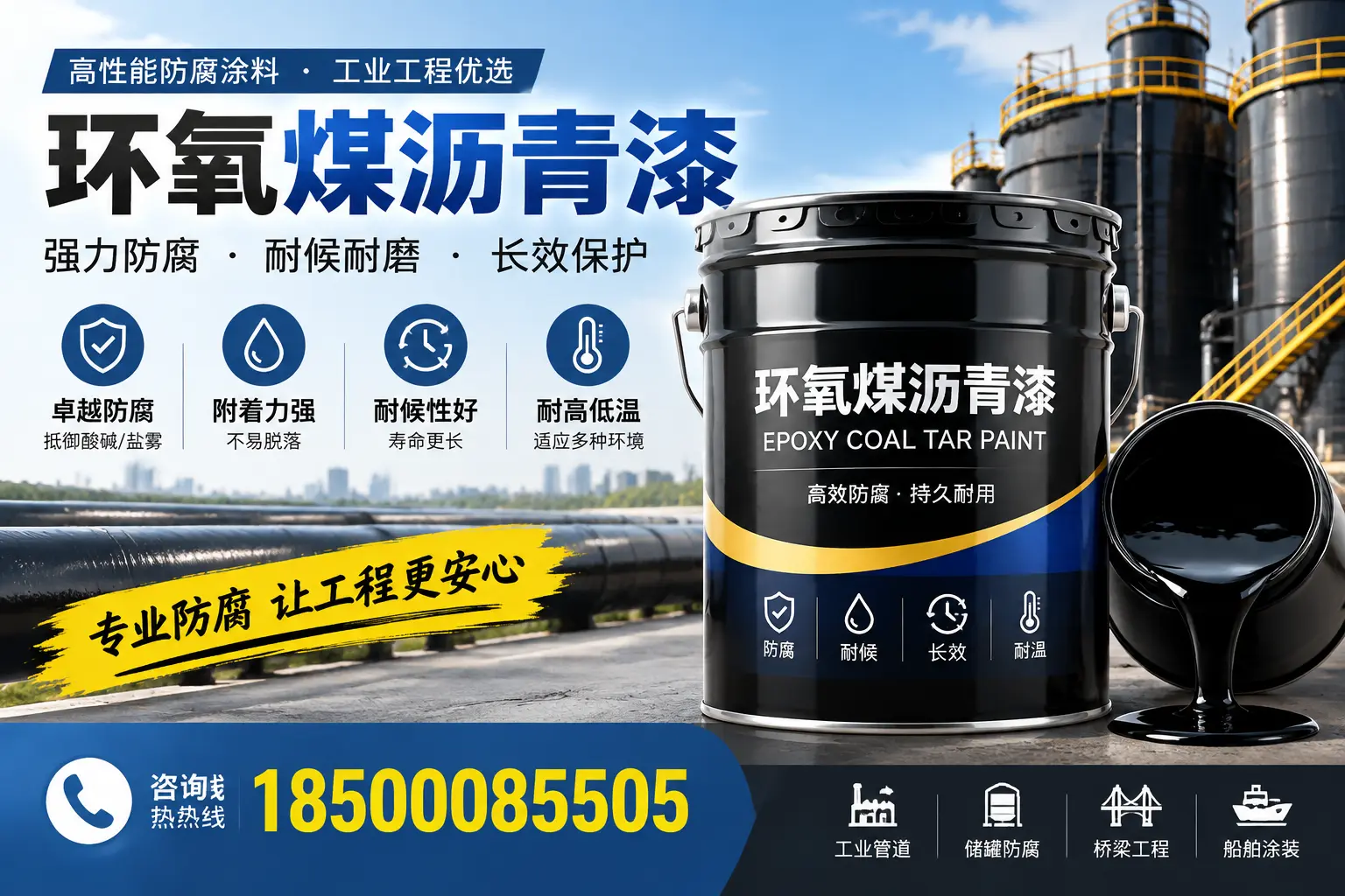 环氧煤沥青漆的施工方法与注意事项,确保在佳木斯顺利完成
